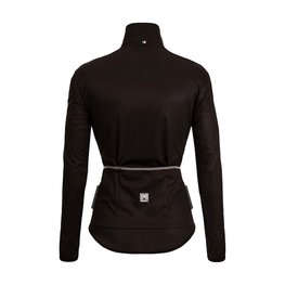 SANTINI Cyklistická vetruodolná bunda - NEBULA - čierna