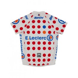 SANTINI Cyklistický dres s krátkym rukávom - TOUR DE FRANCE 2024 - červená/biela