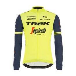 SANTINI Cyklistický dres s dlhým rukávom zimný - TREK 2020 WINTER - žltá/čierna