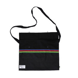 SANTINI Cyklistická taška - UCI RAINBOW - čierna