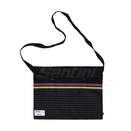 SANTINI Cyklistická taška - UCI RAINBOW - čierna