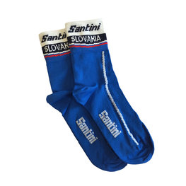 SANTINI Cyklistické ponožky klasické - TEAM SLOVAKIA 2017 - modrá