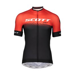 SCOTT Cyklistický dres s krátkym rukávom - RC PRO 2019 - červená/čierna