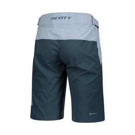 SCOTT Cyklistické nohavice krátke bez trakov - TRAIL FLOW - modrá