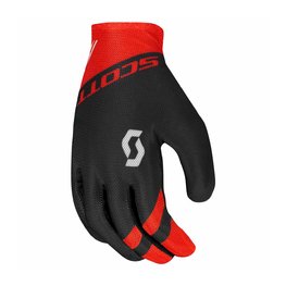 SCOTT Cyklistické rukavice dlhoprsté - RC TEAM LF - čierna/červená