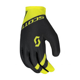 SCOTT Cyklistické rukavice dlhoprsté - RC TEAM LF - žltá/čierna