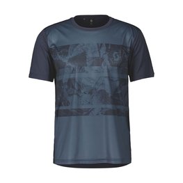 SCOTT Cyklistický dres s krátkym rukávom - TRAIL FLOW SS - modrá