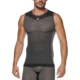 SIX2 Cyklistické tričko bez rukávov - SML BT - čierna