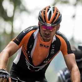 SIX2 Cyklistické tielko - SMX C - oranžová