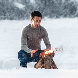 SIX2 Cyklistické tričko s dlhým rukávom - TS3 MERINOS - šedá