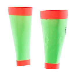SIX2 Cyklistické návleky po kolená - CALF - červená/zelená