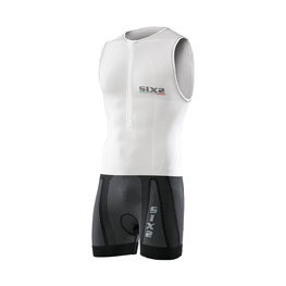 SIX2 Cyklistický overal - BDB - biela/čierna