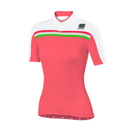 SPORTFUL Cyklistický dres s krátkym rukávom - ALLURE LADY - ružová/biela