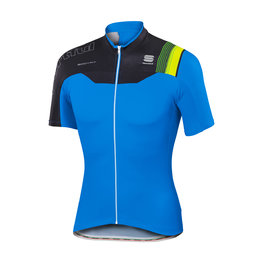 SPORTFUL Cyklistický dres s krátkym rukávom - BODYFIT PRO TEAM - čierna/modrá