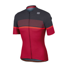 SPORTFUL Cyklistický dres s krátkym rukávom - FREQUENCE - ružová/šedá