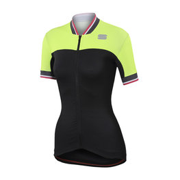 SPORTFUL Cyklistický dres bez rukávov - GRACE LADY - žltá/čierna