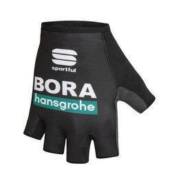 SPORTFUL Cyklistické rukavice krátkoprsté - BORA HANSGROHE 2020 - čierna