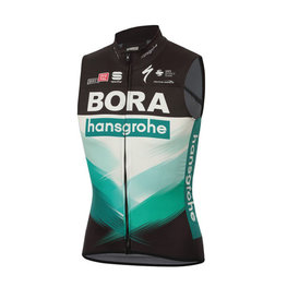 SPORTFUL Cyklistická vesta - BORA HANSGROHE 2020 - čierna/zelená
