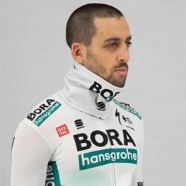SPORTFUL Cyklistický nákrčník - BORA HANSGROHE 2021 - šedá/zelená