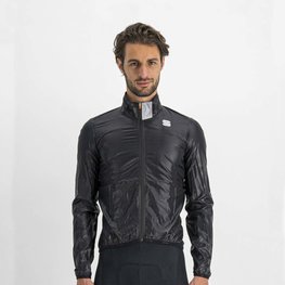 SPORTFUL Cyklistická vetruodolná bunda - HOT PACK EASYLIGHT - čierna