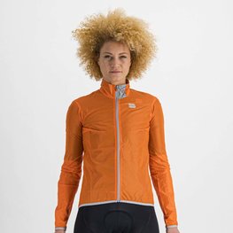 SPORTFUL Cyklistická vetruodolná bunda - HOT PACK EASYLIGHT W - oranžová