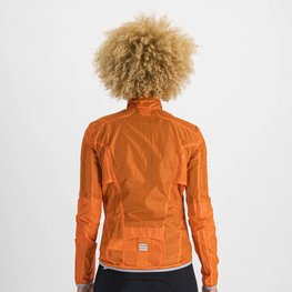SPORTFUL Cyklistická vetruodolná bunda - HOT PACK EASYLIGHT W - oranžová