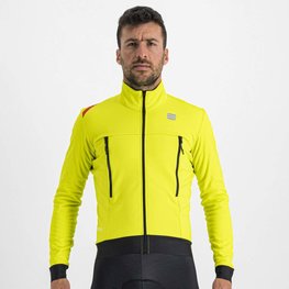 SPORTFUL Cyklistická zateplená bunda - FIANDRE WARM - žltá