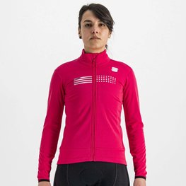 SPORTFUL Cyklistická zateplená bunda - TEMPO W LADY - ružová
