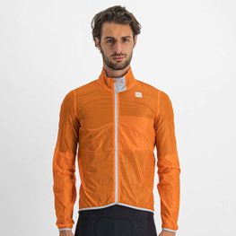SPORTFUL Cyklistická vetruodolná bunda - HOT PACK EASYLIGHT - oranžová