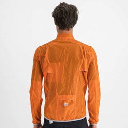 SPORTFUL Cyklistická vetruodolná bunda - HOT PACK EASYLIGHT - oranžová