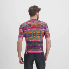 SPORTFUL Cyklistický dres s krátkym rukávom - GLITCH BOMBER - zelená