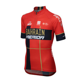 SPORTFUL Cyklistický dres s krátkym rukávom - B. MERIDA 2019 KIDS  - červená/modrá