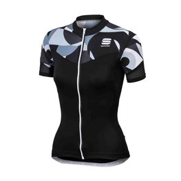 SPORTFUL Cyklistický dres s krátkym rukávom - PRIMAVERA LADY - biela/čierna
