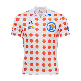 Cyklistický dres s krátkym rukávom - TOUR DE FRANCE 2019 - červená/biela