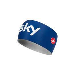 CASTELLI Cyklistická čelenka - TEAM SKY 2019 VIVA - čierna