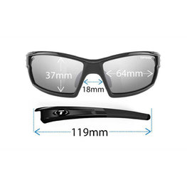 TIFOSI Cyklistické okuliare - CAMROCK POLARIZED - čierna