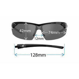 TIFOSI Cyklistické okuliare - JET - biela/čierna