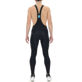 UYN Cyklistické nohavice dlhé s trakmi - RIDEMILES WINTER - čierna