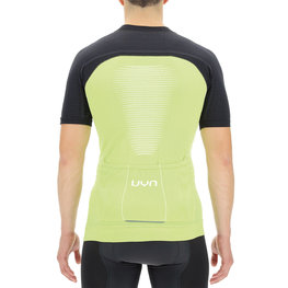 UYN Cyklistický dres s krátkym rukávom - BIKING GRANFONDO - čierna/zelená