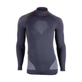 UYN Cyklistické tričko s dlhým rukávom - EVOLUTYON - čierna/šedá