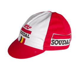 Cyklistická čiapka - LOTTO SOUDAL 2019 - červená/biela