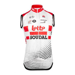 Cyklistická vesta - LOTTO SOUDAL 2019 - červená/biela