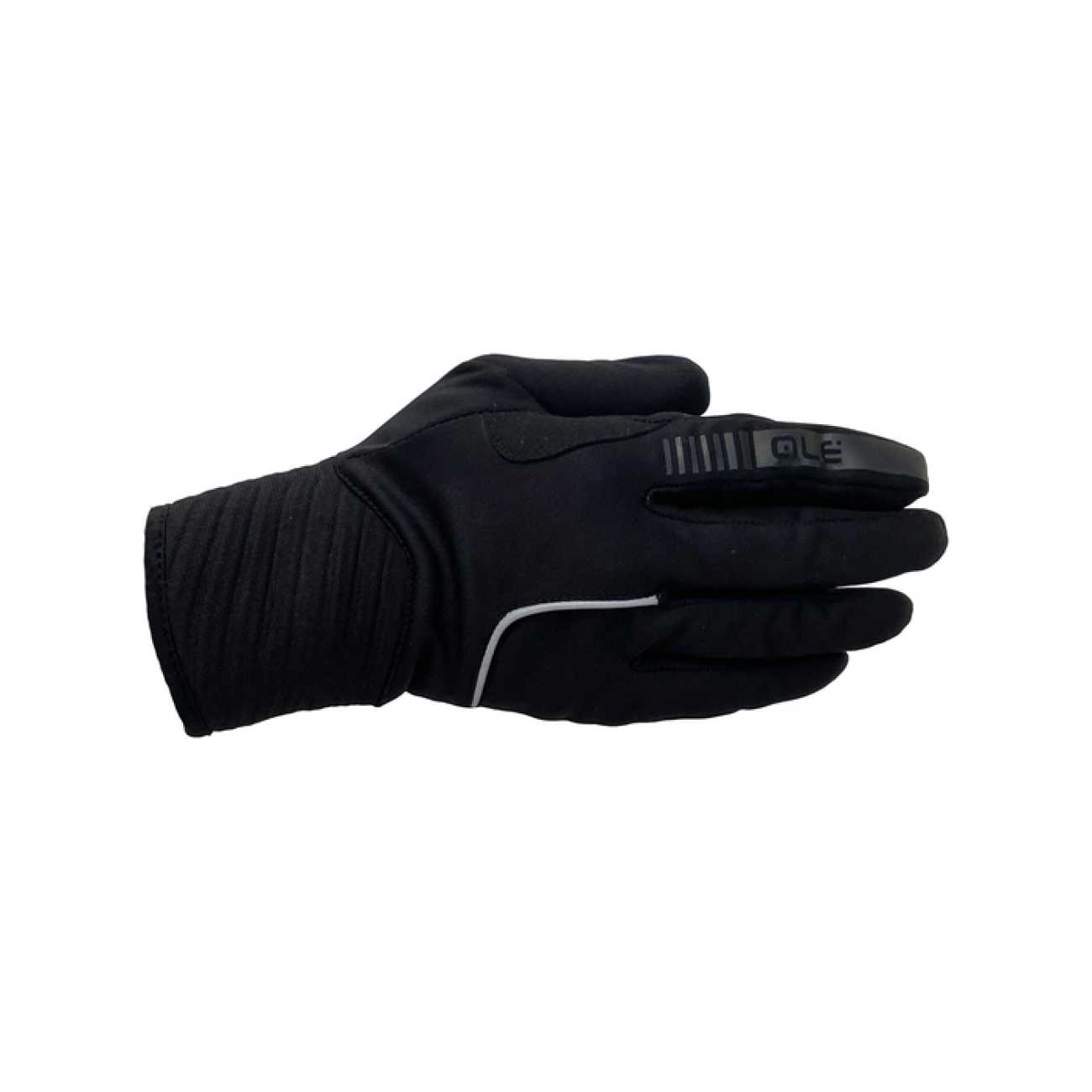 ALÉ Cyklistické rukavice dlhoprsté - WINDPROTECTION - čierna