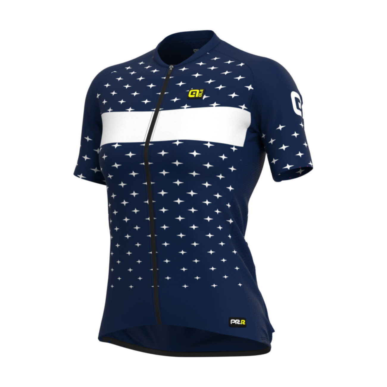 
                ALÉ Cyklistický dres s krátkym rukávom - PRR STARS LADY - modrá/biela
            