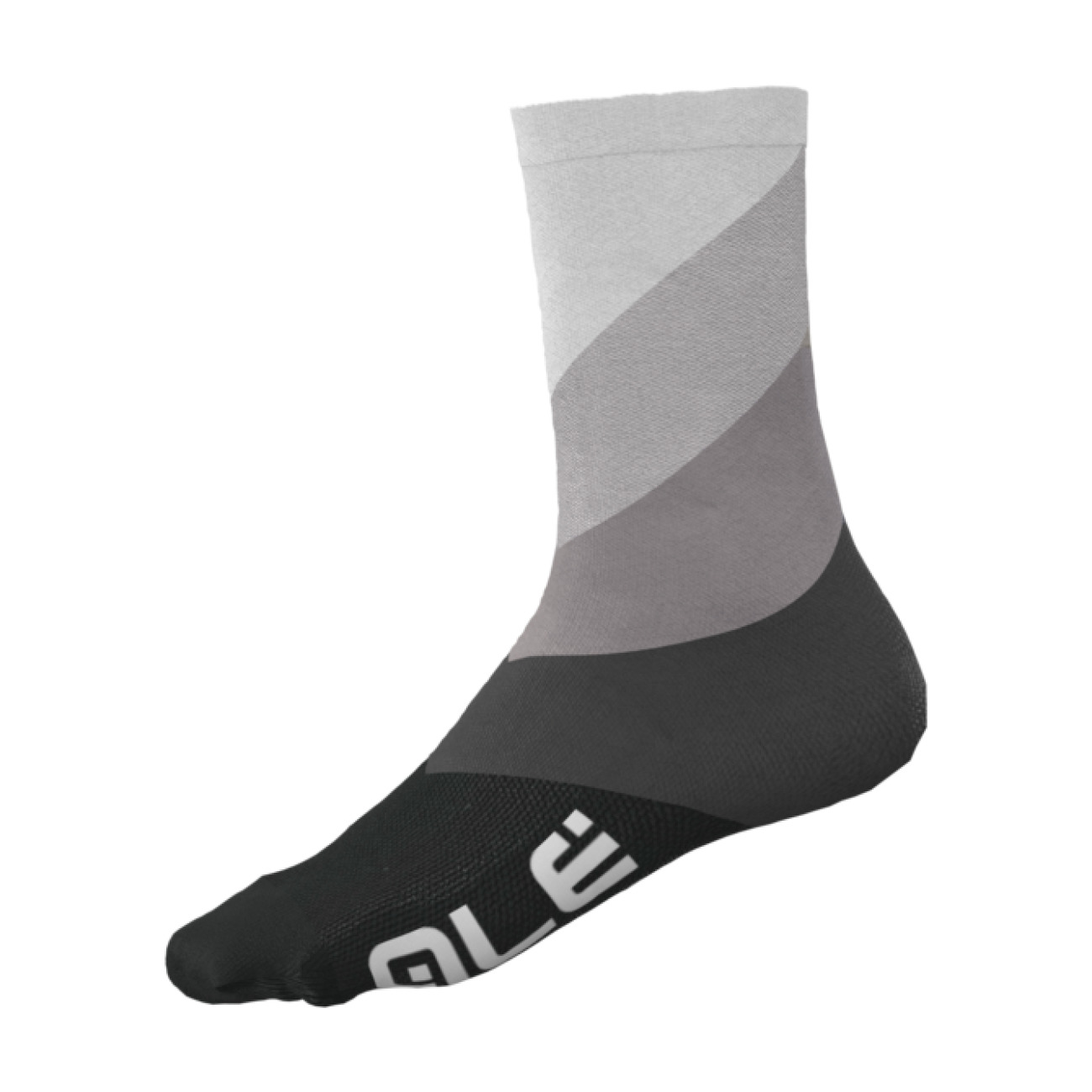 E-shop ALÉ Cyklistické ponožky klasické - DIAGONAL DIGITOPRESS - šedá