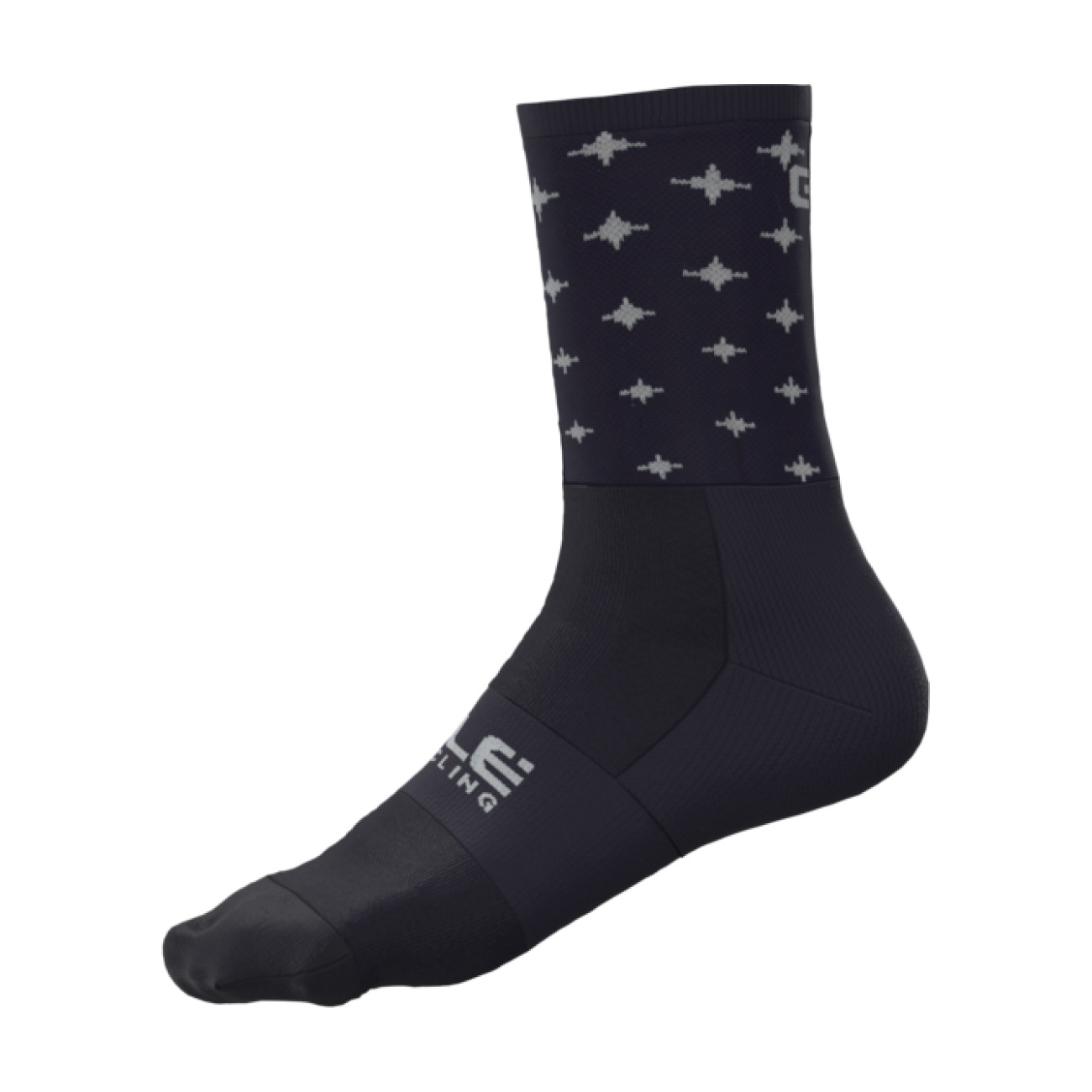 
                ALÉ Cyklistické ponožky klasické - STARS - modrá/biela 36-39
            