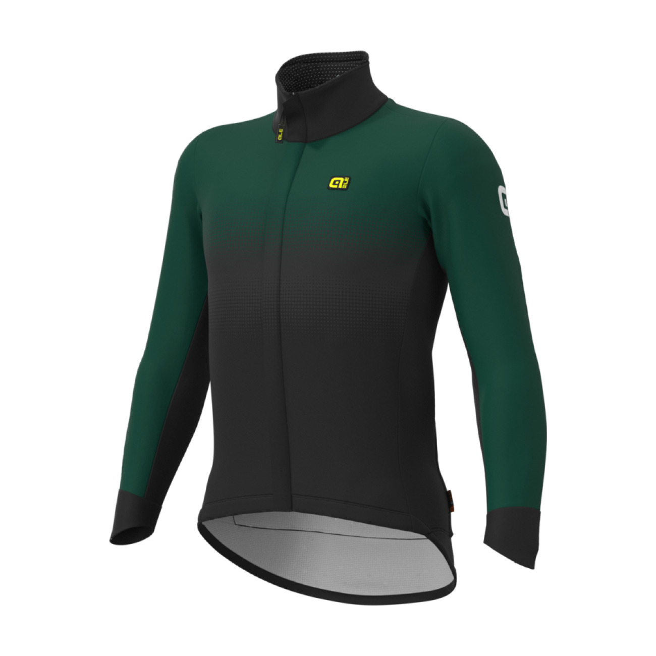 E-shop ALÉ Cyklistická zateplená bunda - PR-S GRADIENT - zelená/čierna