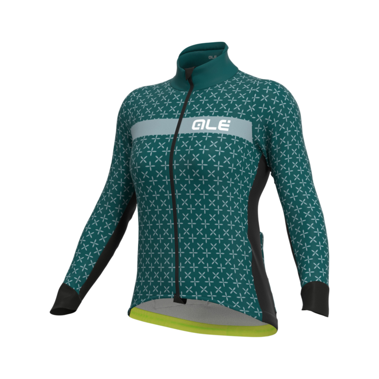 E-shop ALÉ Cyklistická zateplená bunda - PR-R GREEN HELIOS - zelená