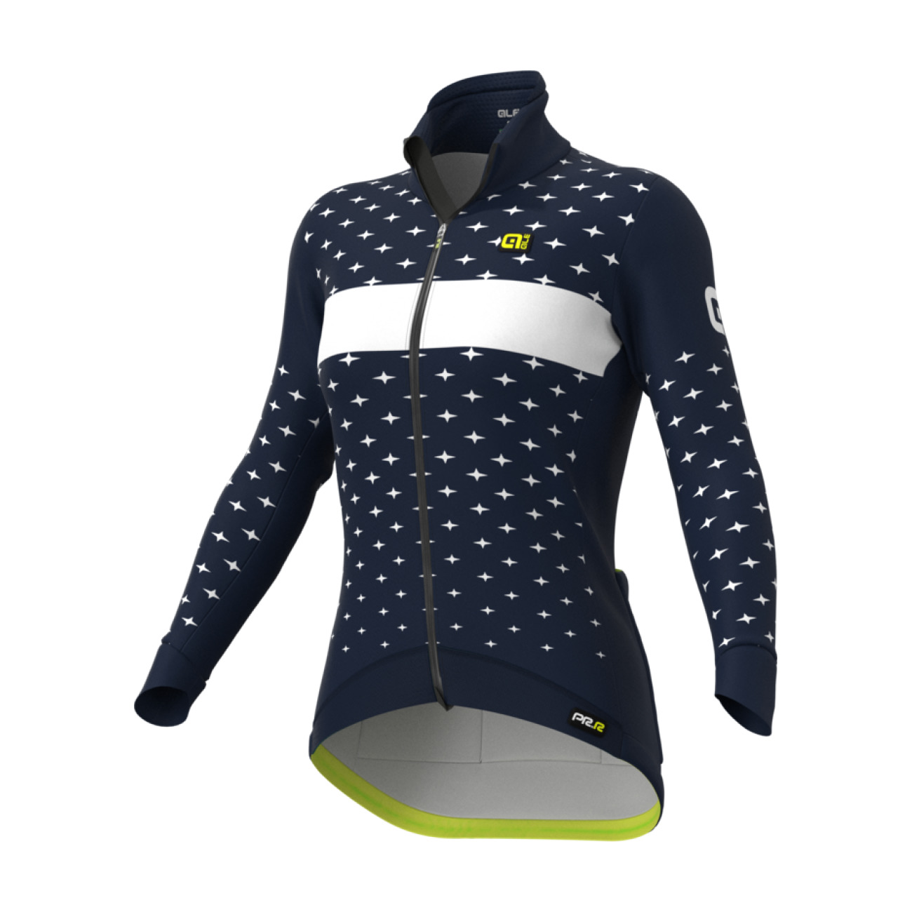 E-shop ALÉ Cyklistická zateplená bunda - PR-R STARS - modrá/biela