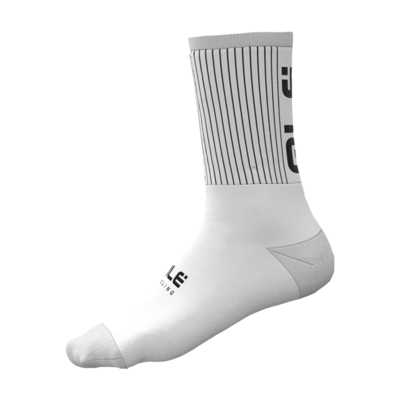 
                ALÉ Cyklistické ponožky klasické - ACCESSORI FENCE - biela/čierna 44-47
            